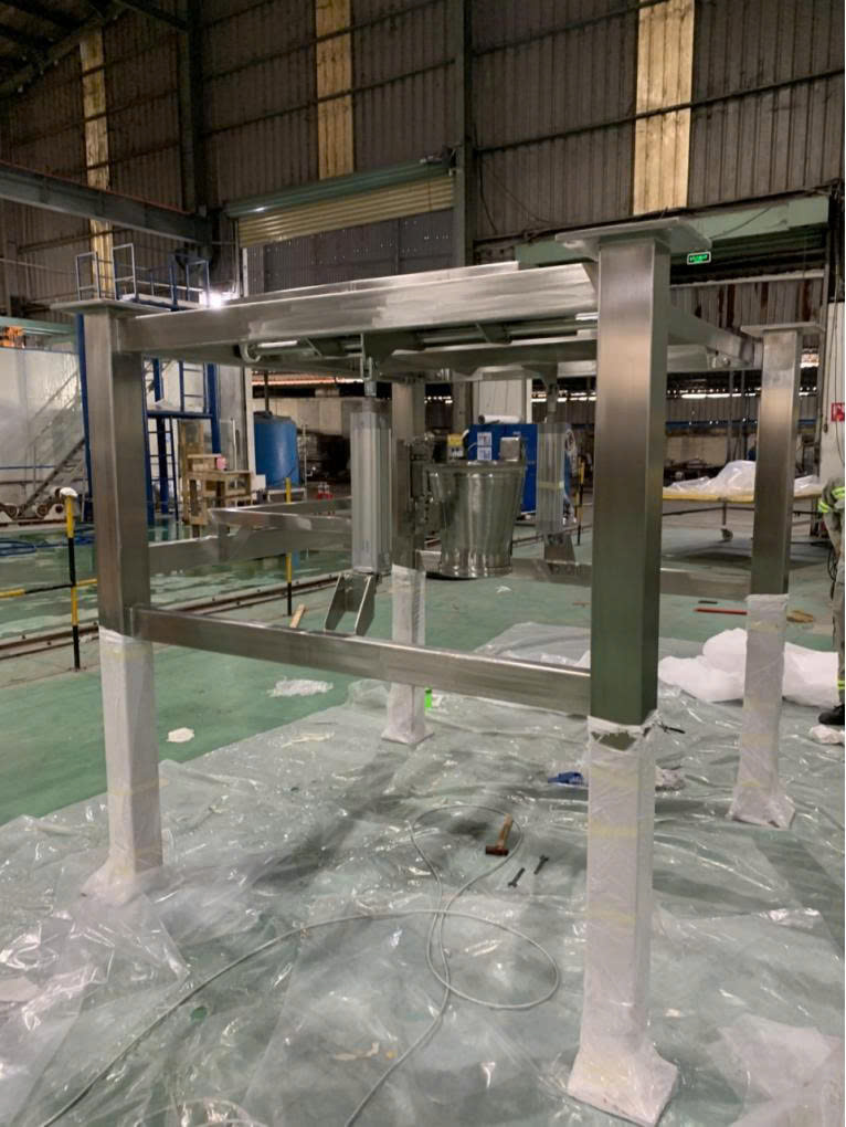 Hoàng Tâm - Lắp đặt BULK BAG DISCHARGE AND LIFTING FRAME, SMALL TIPPER & ACCESSORIES, DELIVERY TO JAPAN cho dự án NESTLÉ SHIMADA-JAPAN-POWDER HD của đối tác GEA PROCESS ENGINEERING 08/2020