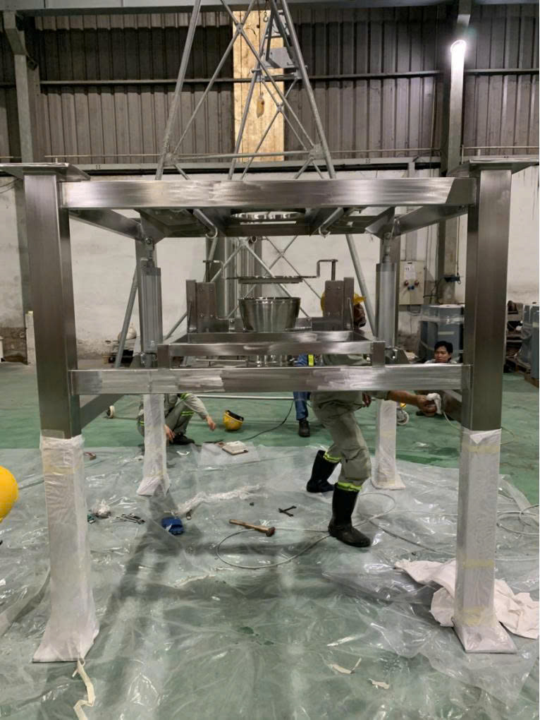 Hoàng Tâm - Lắp đặt BULK BAG DISCHARGE AND LIFTING FRAME, SMALL TIPPER & ACCESSORIES, DELIVERY TO JAPAN cho dự án NESTLÉ SHIMADA-JAPAN-POWDER HD của đối tác GEA PROCESS ENGINEERING 08/2020