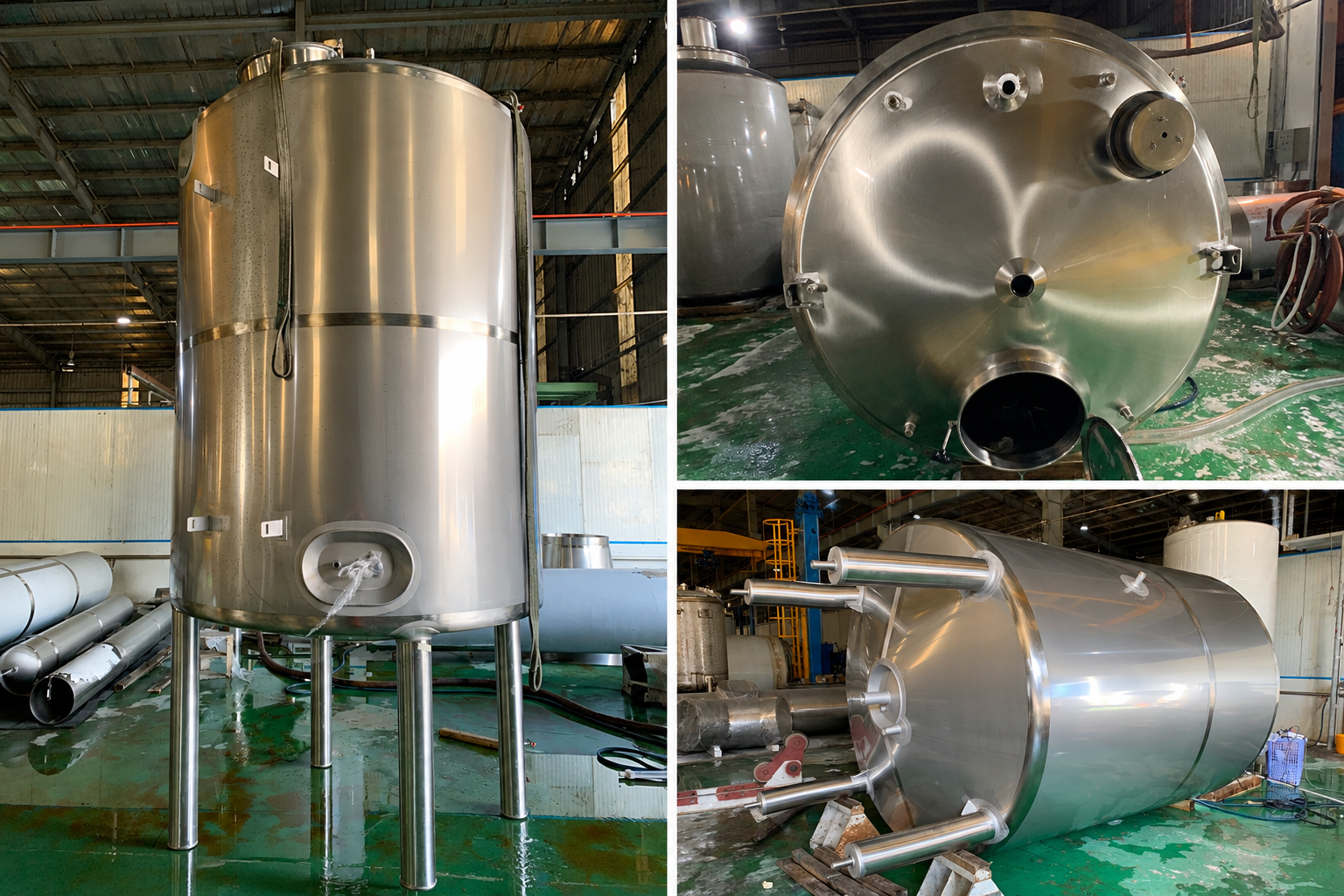 Lắp đặt ASEPTIC TANK 2000L, CENTRIFUGAL HOT WATER TANK 6000L & DEODORIZATION AND DE-COLOR TANK 8000L cho dự án SOLVENT TANKS SYSTEM-DONG THAP của đối tác Vĩnh Hoàn Collagen 03/2020